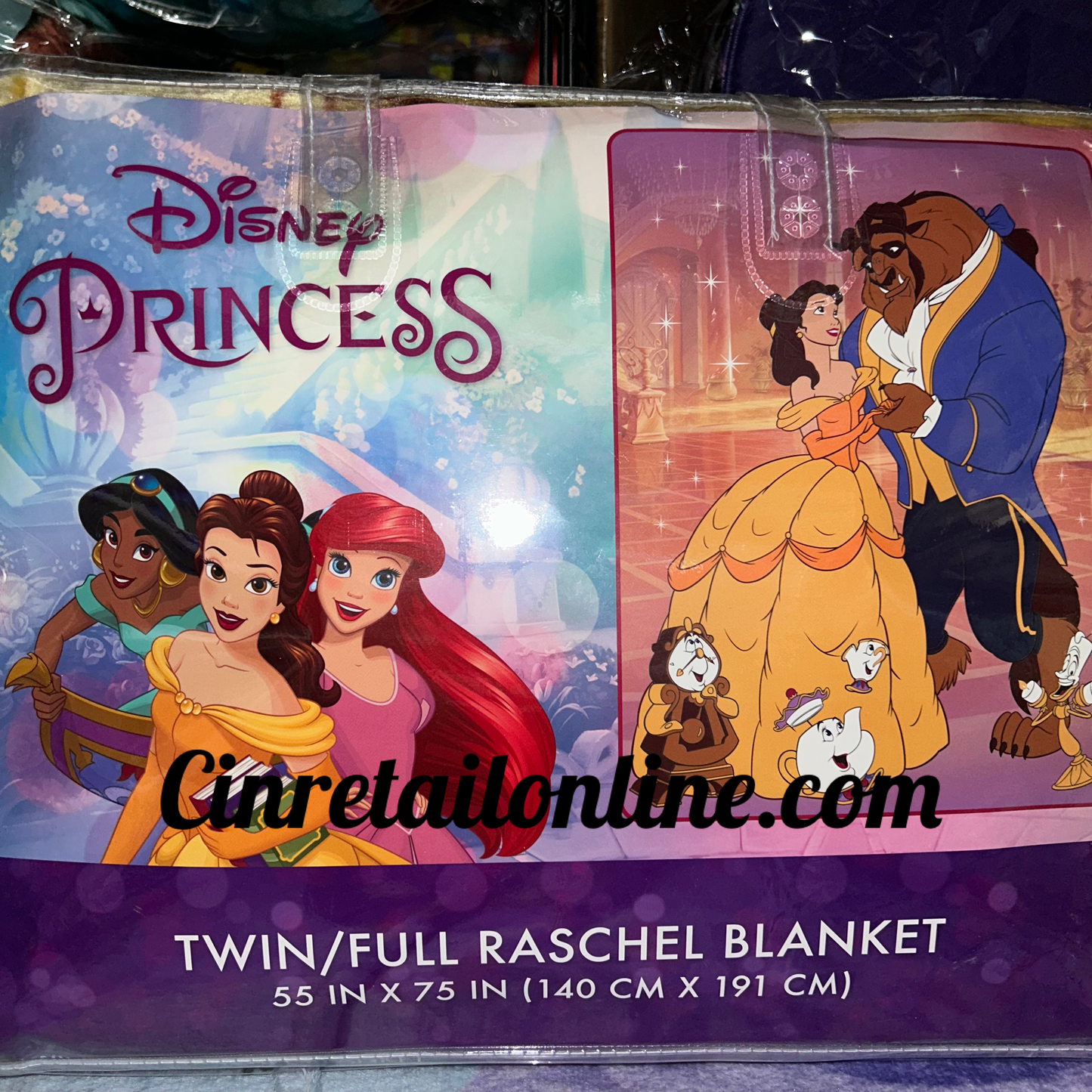 Beauty and the Beast twin/full blanket
