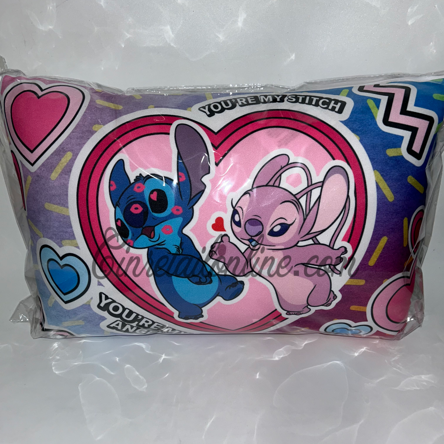 Stitch and Angel pillow