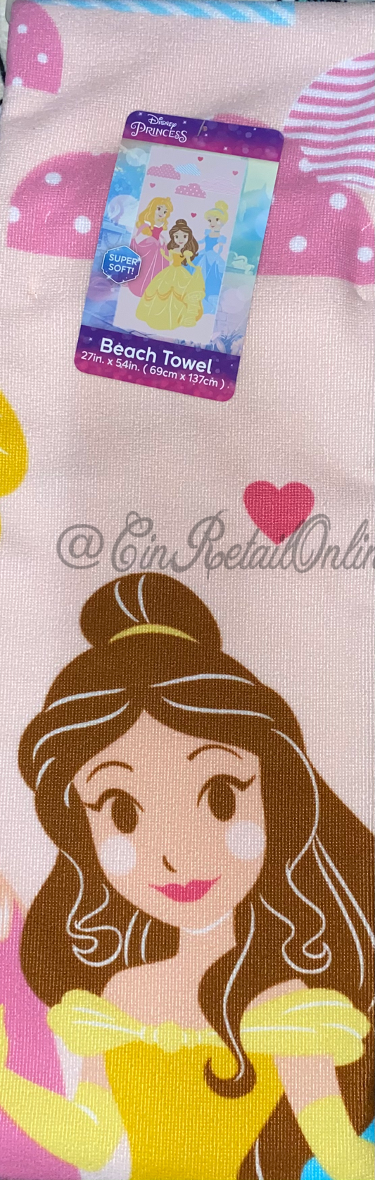 Belle Cinderella Aurora (princess) beach towels