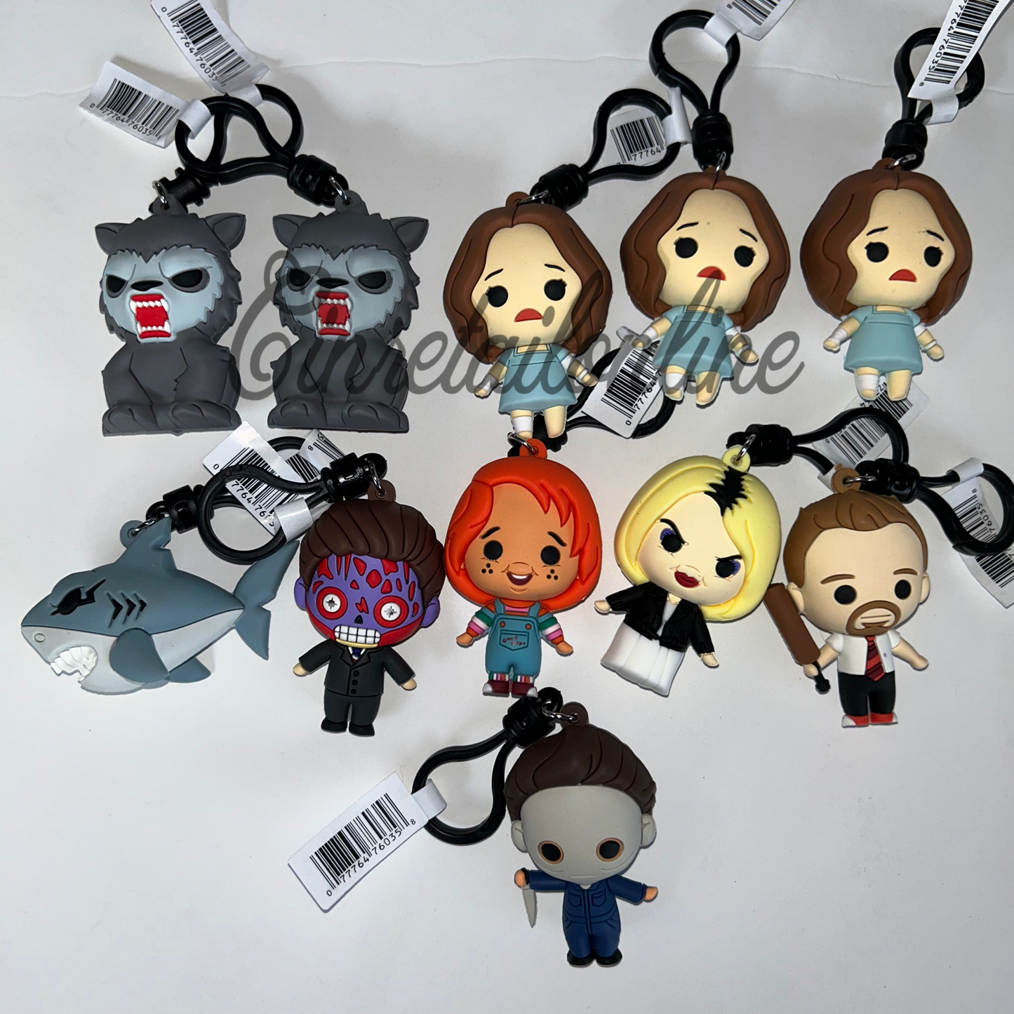 Horror bag clips keychains
