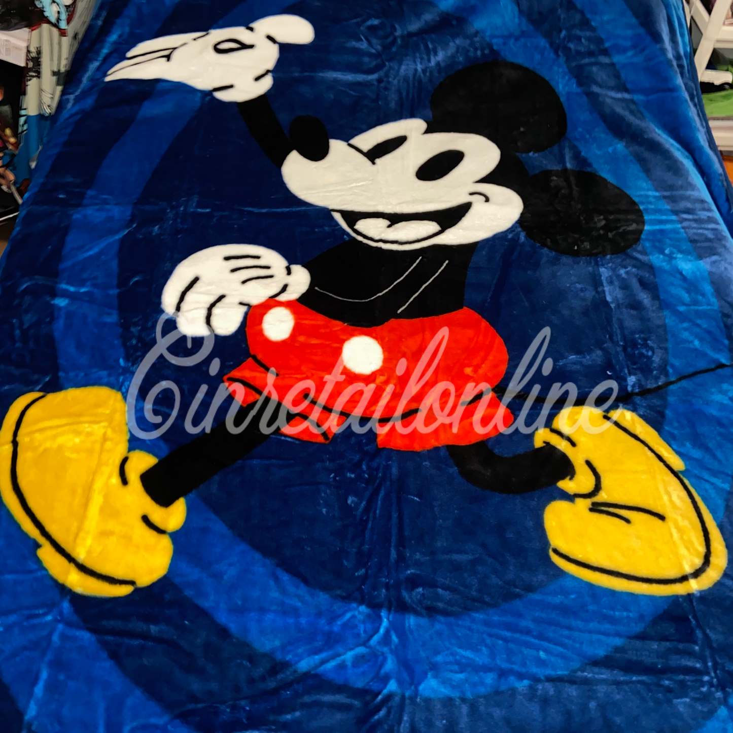 Mickey Mouse twin/full Raschel blanket