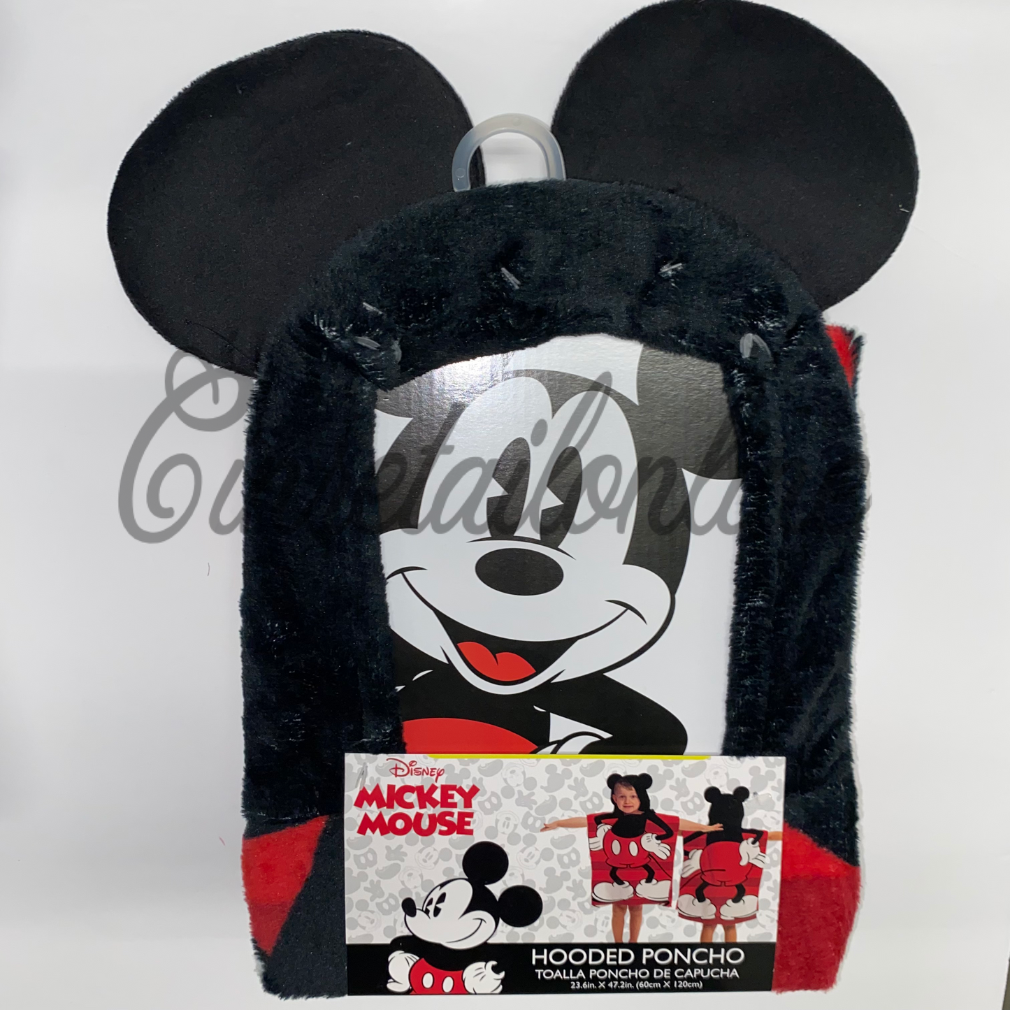 Mickey Mouse kids hooded warm poncho