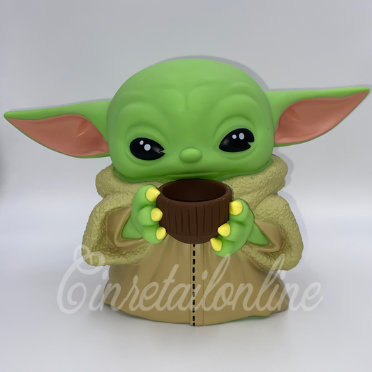 Baby Yoda with mug (The Child) Banks