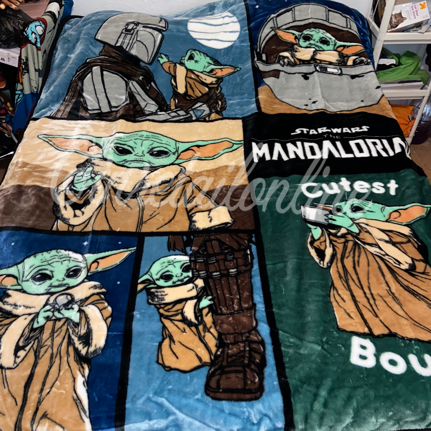 The Mandalorian (baby yoda) blankets